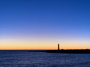 Couché du soleil sur le Phare de la couronne